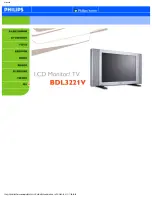 Philips LCD MONITOR/TV BDL3221V User Manual preview