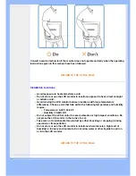 Preview for 3 page of Philips LCD widescreen monitor 220EW8FB User Manual