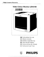 Preview for 1 page of Philips LDH2180 Instructions For Use Manual