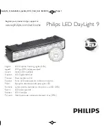 Preview for 1 page of Philips LED DayLight 9 User Manual