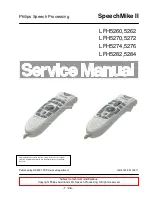 Preview for 1 page of Philips LFH5284 - SpeechMike Pro Barcode 5284 Service Manual