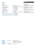 Preview for 2 page of Philips LightLife Executive Xenon SFL3121 Specifications