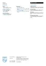 Preview for 2 page of Philips LightLife SBCFL121 Specifications