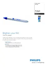 Предварительный просмотр 1 страницы Philips LightLife SBCFL134 Specifications