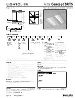 Preview for 1 page of Philips Lightoiler Alter Concept SR T5 Specifications