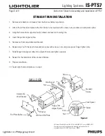 Предварительный просмотр 3 страницы Philips Lightolier IS-PTS7 Instruction Sheet