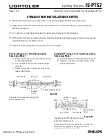 Предварительный просмотр 4 страницы Philips Lightolier IS-PTS7 Instruction Sheet