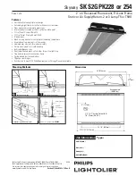 Предварительный просмотр 1 страницы Philips Lightolier Skyway SKSGPK228 Specifications