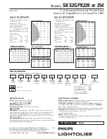 Предварительный просмотр 2 страницы Philips Lightolier Skyway SKSGPK228 Specifications
