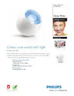 Philips LivingColors 69122/31/PH Specification Sheet preview