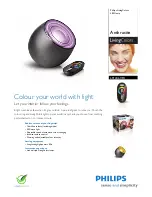 Предварительный просмотр 1 страницы Philips LivingColors 69143/67/PU Brochure