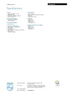 Preview for 3 page of Philips LivingColors 69166/65/PU Specification Sheet