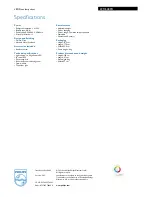 Preview for 3 page of Philips LivingColors 69176/48/PH Specification Sheet