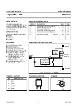 Philips Logic Level TOPFET PIP3107-D Specification Sheet preview