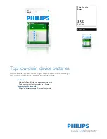 Philips LongLife 3R12L1B Brochure preview