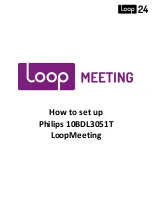 Philips Loop 24 10BDL3051T LoopMeeting How To Set Up preview