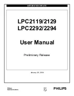 Preview for 1 page of Philips LPC2119 User Manual