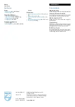 Предварительный просмотр 2 страницы Philips LR03PB4B Specification Sheet