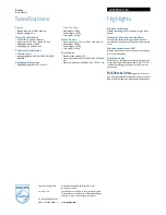 Предварительный просмотр 2 страницы Philips LR03PC32C Specification Sheet