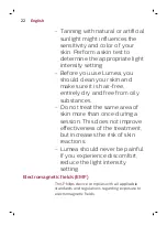 Preview for 22 page of Philips Lumea BRI860 Manual