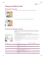 Preview for 12 page of Philips LUMEA sc1993 User Manual