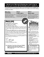 Предварительный просмотр 2 страницы Philips LX-3000D Read This First Manual