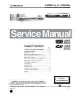 Preview for 1 page of Philips LX2600D Service Manual