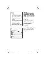 Preview for 5 page of Philips LX3600D/17 User Manual