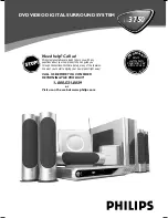 Предварительный просмотр 1 страницы Philips LX3750W - LX Home Theater System User Manual