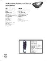 Предварительный просмотр 2 страницы Philips LX700 Specifications