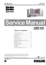 Preview for 1 page of Philips LX710/01 Service Manual