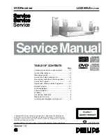 Philips LX8500W Service Manual preview