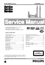 Предварительный просмотр 1 страницы Philips LX9000R/22 Service Manual