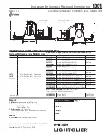 Preview for 1 page of Philips Lytecaster 1001 Specification