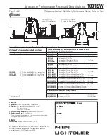 Philips Lytecaster 1001SW Specification preview