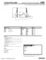 Preview for 1 page of Philips Lytecaster 409X Specification