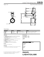 Philips Lytespan 22GC6 Specification preview