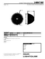 Preview for 1 page of Philips Lytespan 24MHT4RF Specification