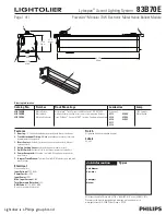 Philips Lytespan 83B70E Specification preview