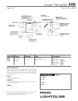 Philips Lytespan 8416 Specification preview