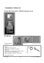 Preview for 1 page of Philips M2740A C05 Installation Notes