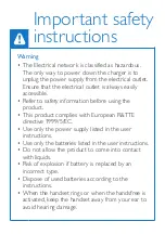 Предварительный просмотр 2 страницы Philips M310 Short User Manual