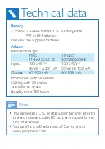 Предварительный просмотр 7 страницы Philips M310 Short User Manual