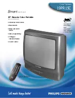 Philips Magnavox 19PR15C Specification Sheet preview