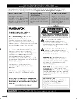 Preview for 2 page of Philips Magnavox 46MF440B Owner'S Manual