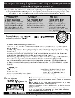 Предварительный просмотр 2 страницы Philips Magnavox 8P6054C Owner'S Manual