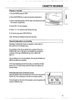 Preview for 13 page of Philips MAGNAVOX AZ 1200/04 Owner'S Manual