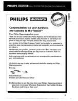 Предварительный просмотр 5 страницы Philips Magnavox AZ 7443 Owner'S Manual