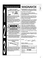 Предварительный просмотр 5 страницы Philips Magnavox AZ 8006 User Manual