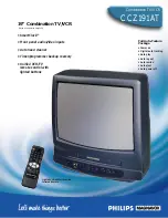 Philips Magnavox CCZ191AT Specifications preview